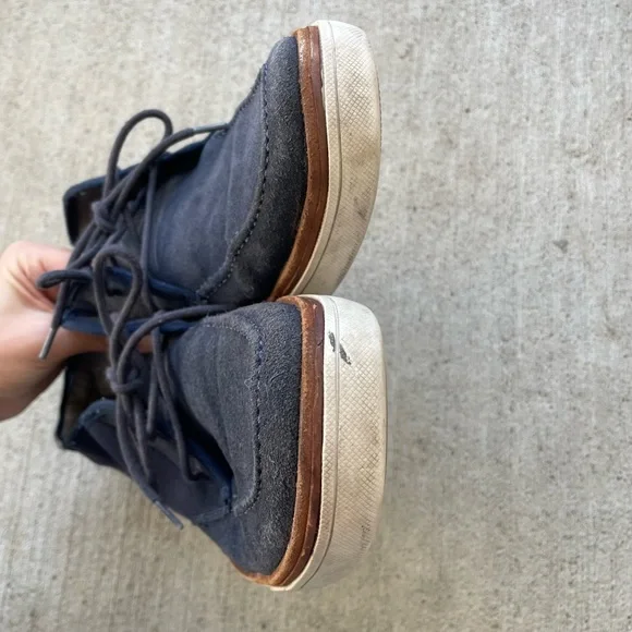 Calvin Klein Jake Blue Suede Lace up loafers Size 9 - Picture 6 of 10